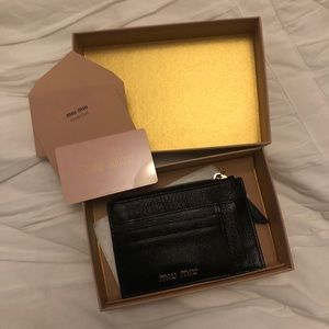 Miu miu madras cardholder